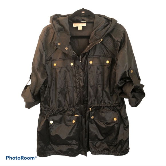 Michelle Kors hooded windbreaker jacket Large - Picture 1 of 10